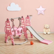 Neo 4-in-1 Kids Playset Toddler Slide, Swing, Stairs and Hoop - 3 colours available